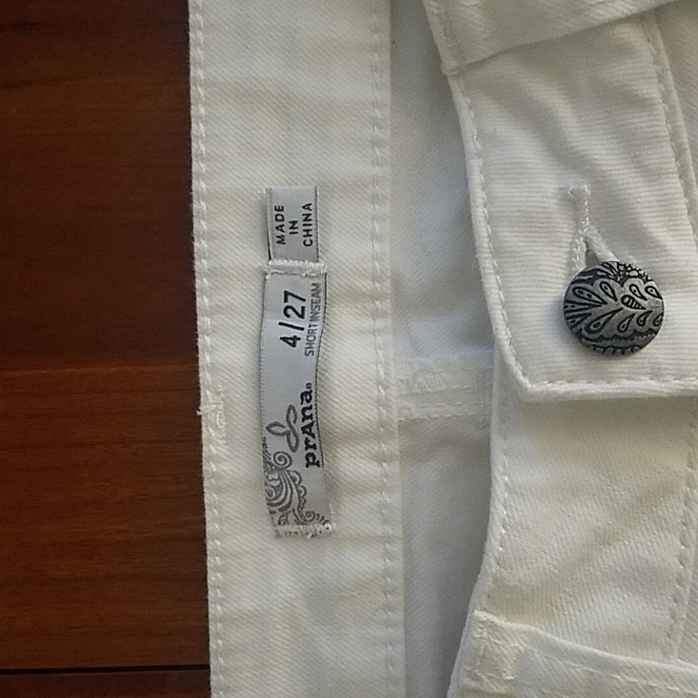 Prana White Pants
